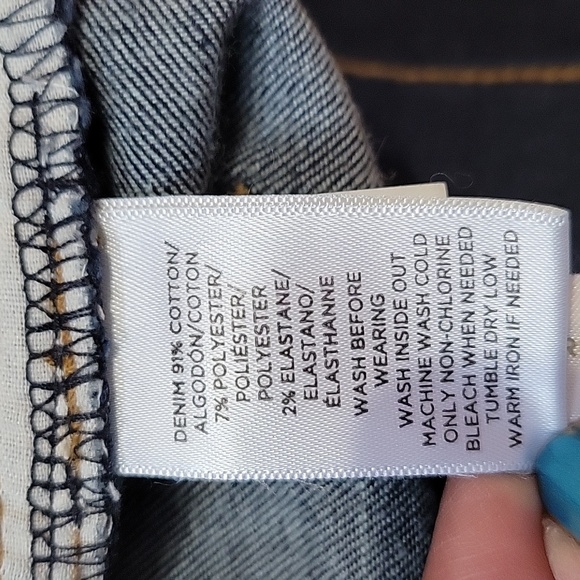 Loft Midrise Skinny Dark Wash Jeans US 27 - Picture 13 of 13